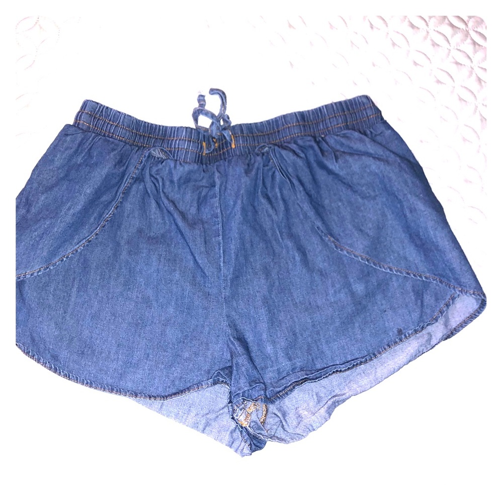 Denim shorts